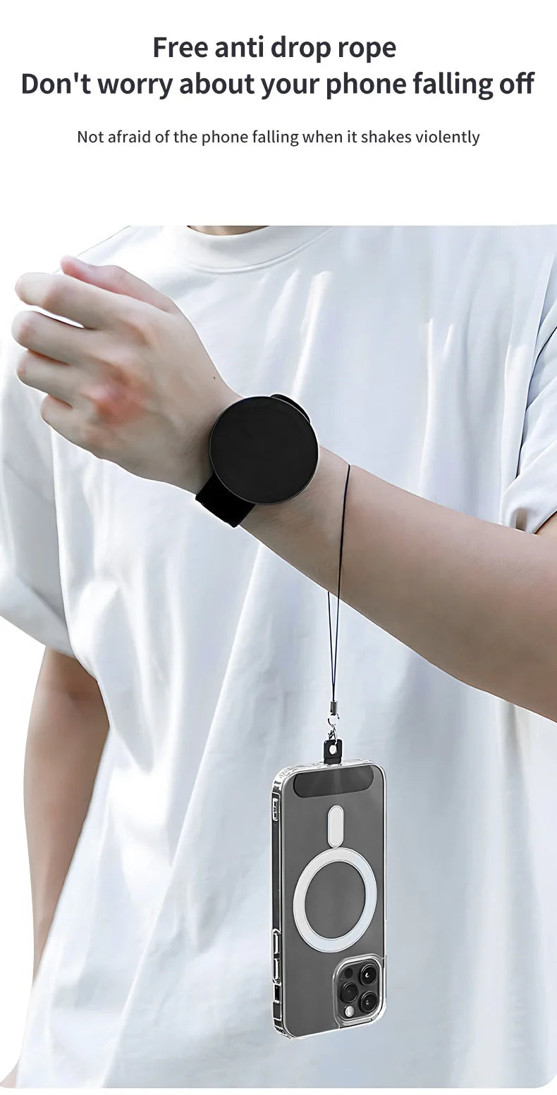 Two-sided Magnet Wrist Band Holder Wristband Hands Free Magnetic Phone Stand Holder Mount For Magsafe iPhone Accessories Sports