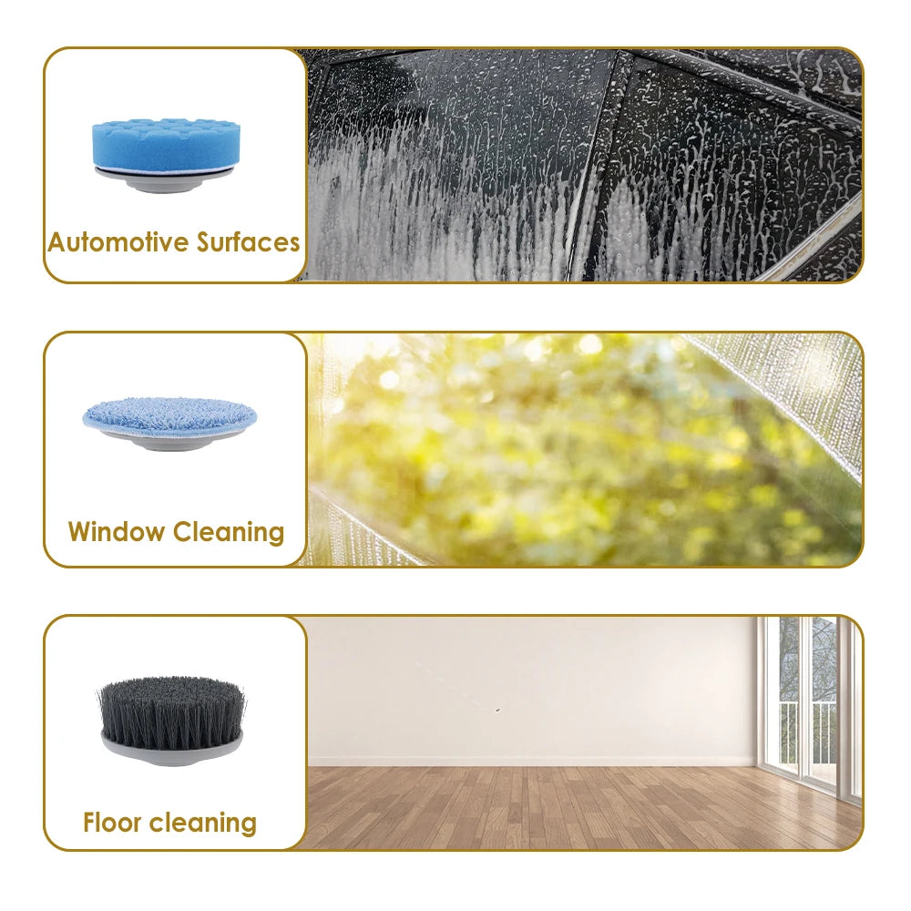 10-in-1 Electric Cleaning Brush Household Cleaning Brush Multifunctional Bathroom Cleaning Toilet Cleaning With LED Screen