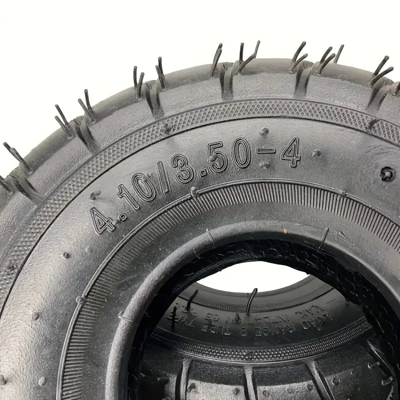 4.10/3.50-4 410/350-4 4.10-4 Tire and Inner Tube for Warehouse Cars Scooter Wheel Hand Truck Lawn Mower Dollies Wheelbarrow
