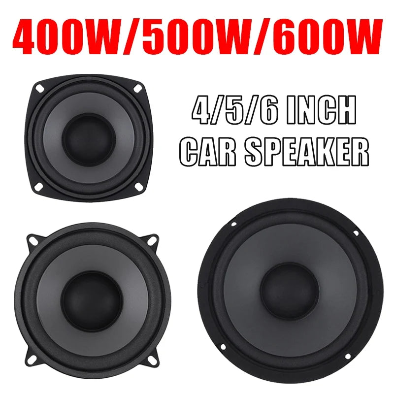 4/5/6 Inch Car Speaker Universal HiFi Coaxial Car Stereo Speaker Full Range Frequency Automotive Audio Music Stereo Subwoofer