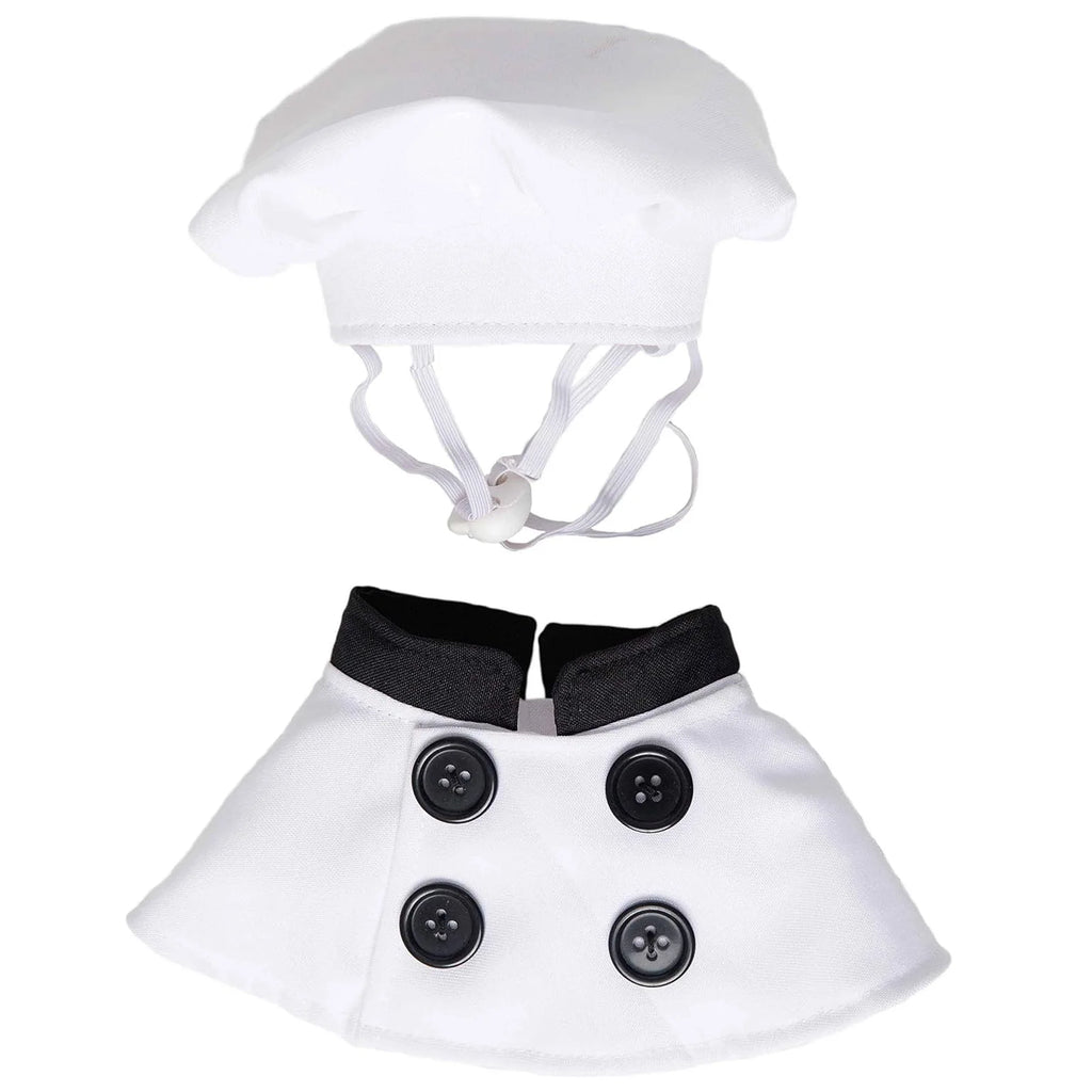 Pet Chef Costume for Cats And Dogs Cute Chef Hat And Bib Outfit Funny Cosplay Dress-Up for Small to Medium Pets Halloween Christ