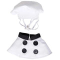 Pet Chef Costume for Cats And Dogs Cute Chef Hat And Bib Outfit Funny Cosplay Dress-Up for Small to Medium Pets Halloween Christ