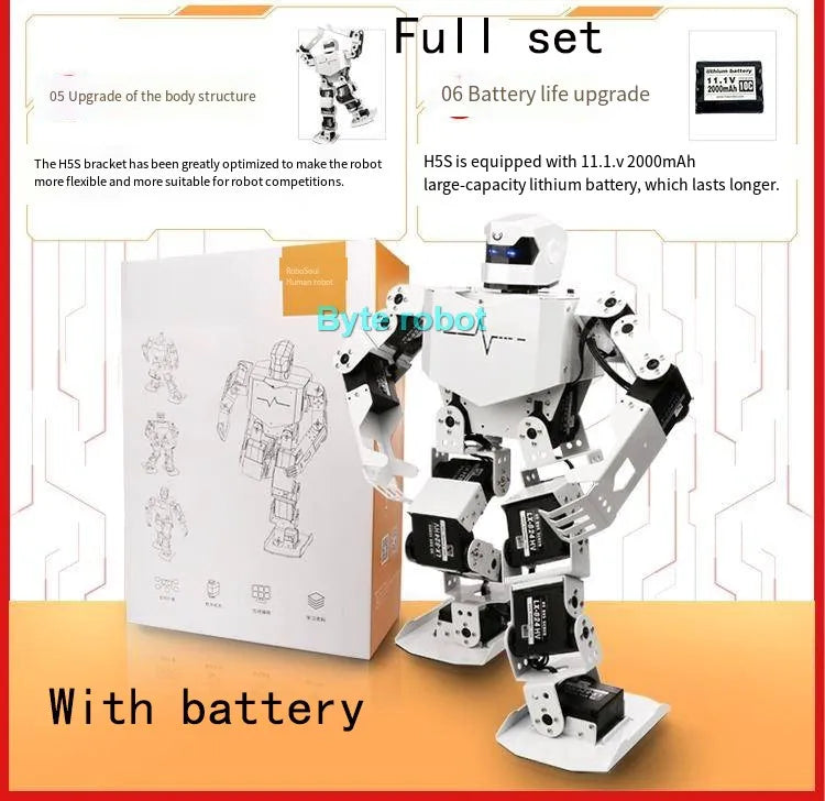 16 DOF Humanoid Robot Assembled RoboSoul H5S Programmable Robot Kit Education Walking Singing Dancing Robot Entertainment Robot