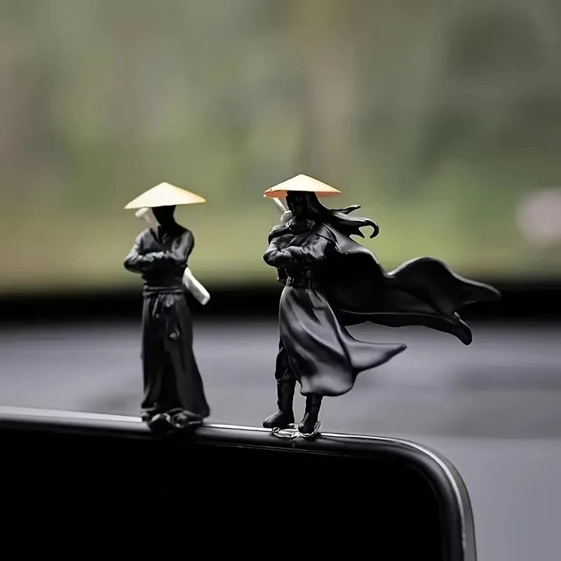 3Pcs PVC Ancientry Mini Car Ornaments Cute Car Decoration Accessories for Car Screen Center Console Novelty Best Car Gadgets