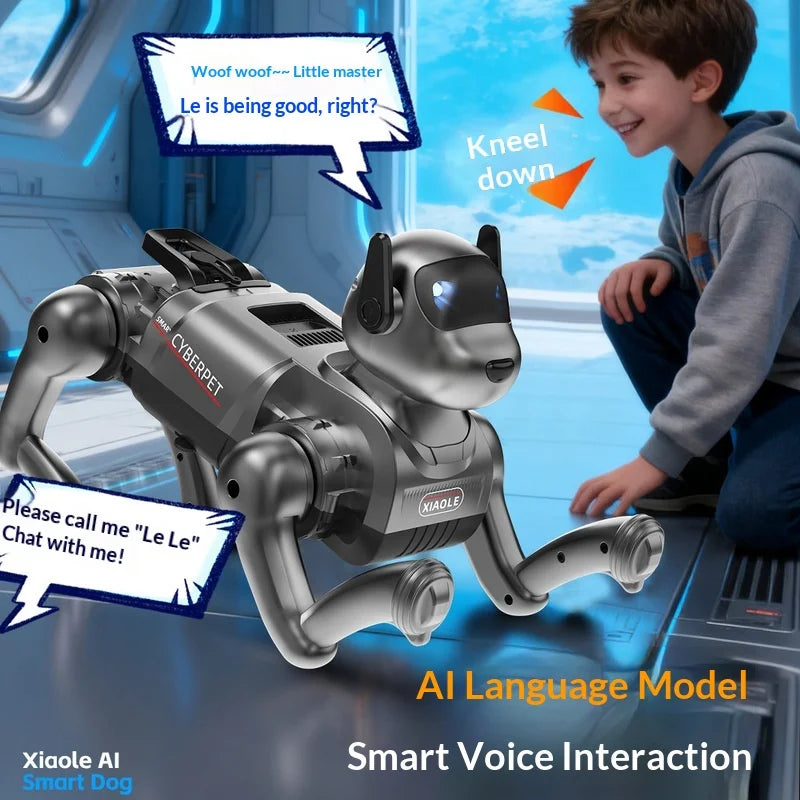 2026 New AI Smart Robot Dog Bionic Interactive Electronic Pet Toy Can Talk Sing Dance Kids Educational Companion Playmate