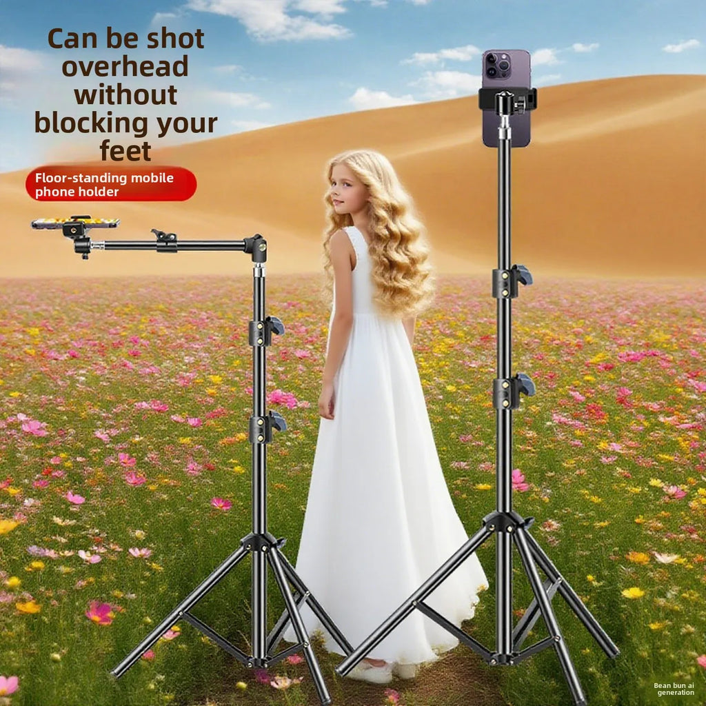 Universal Lazy Long Arm Stand 360° Rotating Phone Holder Adjustable Installation Bed & Desk Mount Photography Accessories