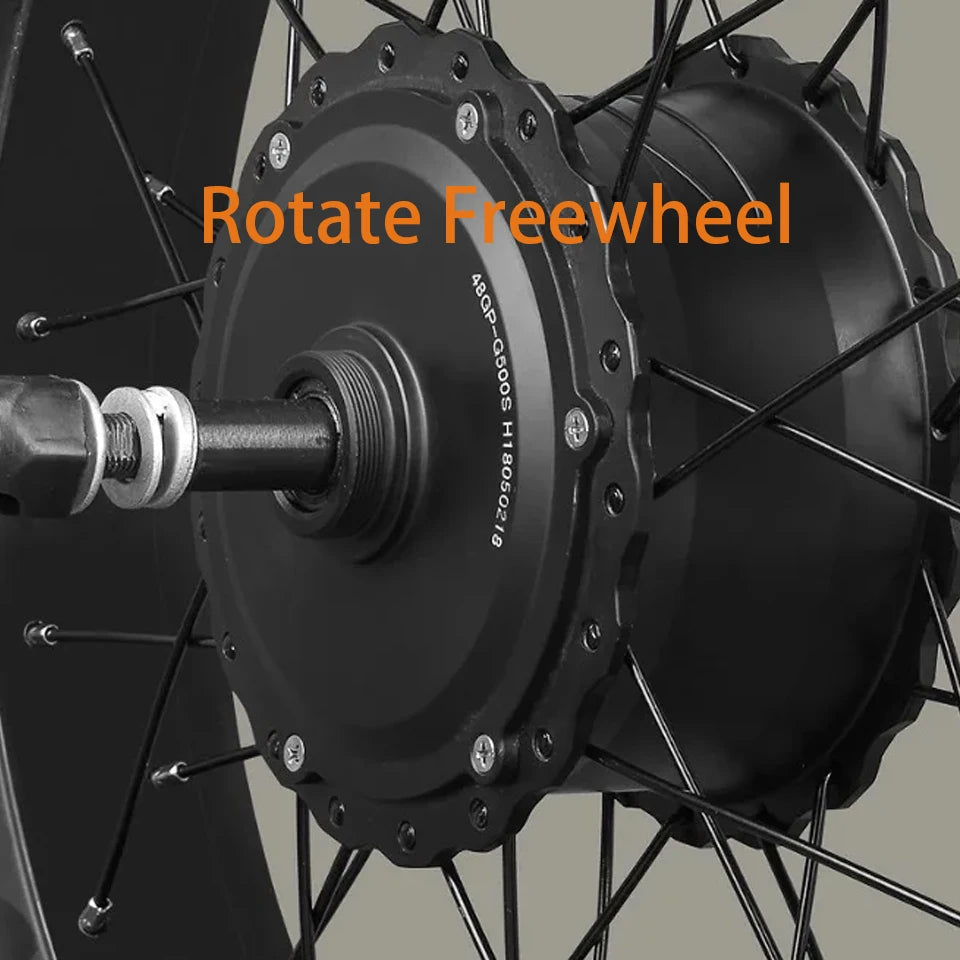 Electric Bike Rear Hub Motor Kit 36V 48V 500W 750W Electric Bike Rear Hub Motor Kit Fat Tire Bikes 20inch 24inch 26inch