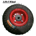 3.50-5 Car Tire Thickened Steel Rim 3.50-5 Cast Iron Wheel Hub 12 inch Toy Car Tire