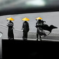 3Pcs PVC Ancientry Mini Car Ornaments Cute Car Decoration Accessories for Car Screen Center Console Novelty Best Car Gadgets