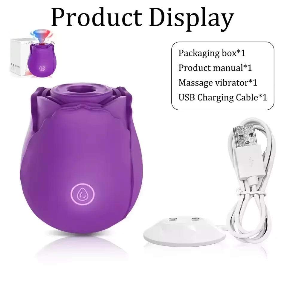 Powerful Sucking Vibrator for Women Vacuum Clitoris Stimulator Female Oral Nipple Clit Sucker Vibrating Adults Sex Rose Toys 18+