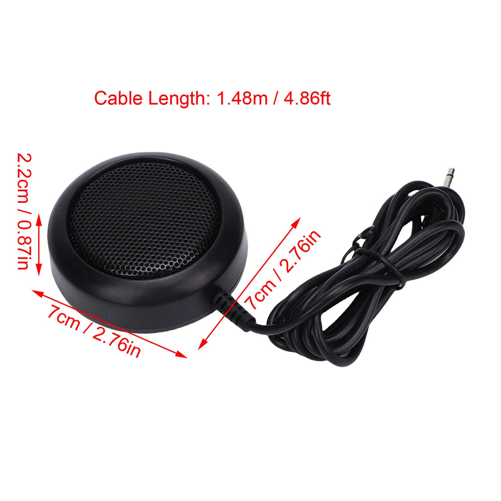 Car Radio External Speaker Fit for YAESU FT-1802M FT-1807M FT-1900R FT-1907R FT-7800R Round 3.5mm Plug 1W CB External Speaker