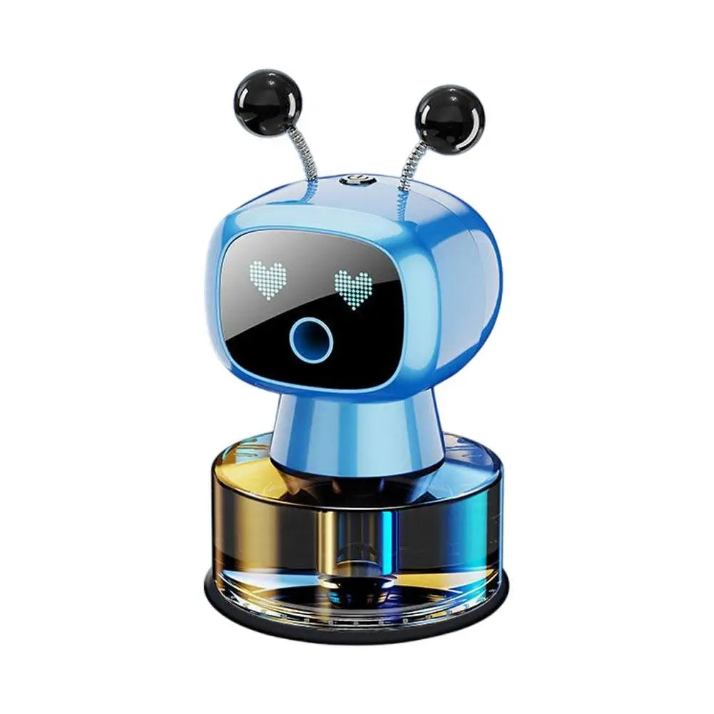 AI Smart Car Air Freshener Rechargeable Adjustable Cute Robot SIntelligent Auto-Spray Air Freshener for Vehicles Car Gadgets