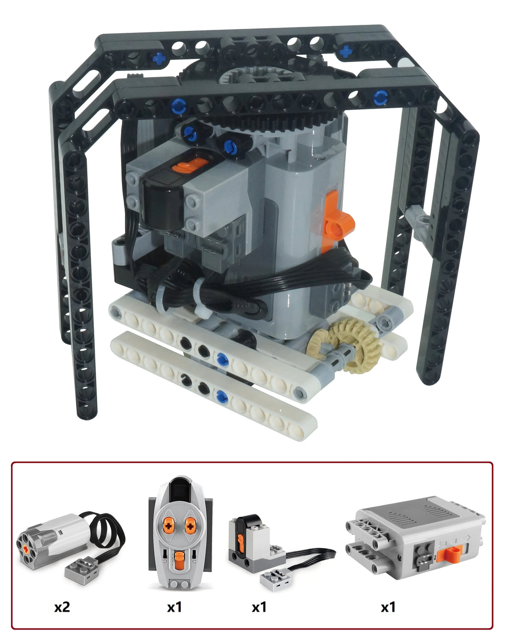 Technical Electric MOC Building Blocks Walking Robot RC Omnidirectional Robot Model DIY  bricks blocks Kids Fun Toy