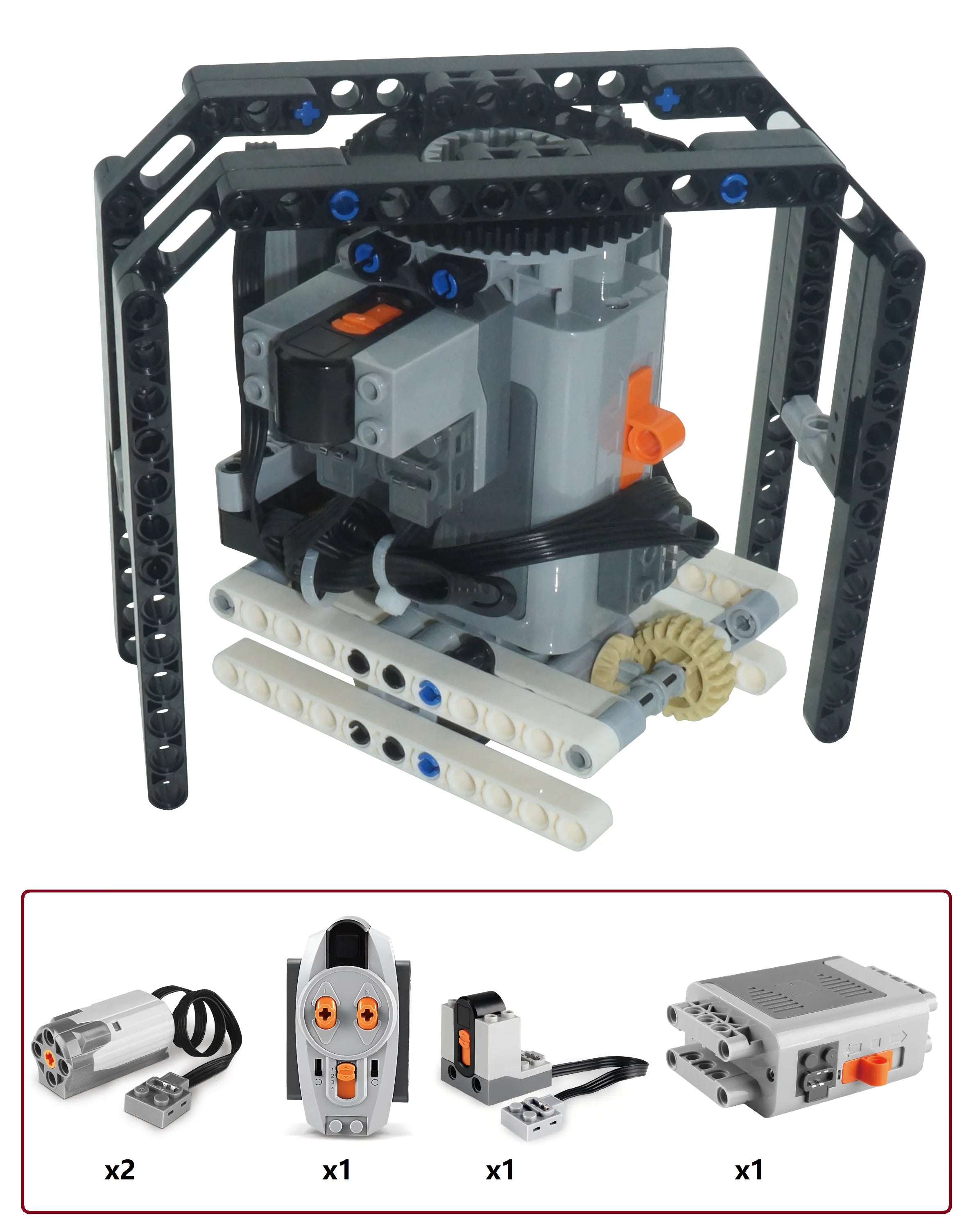 Technical Electric MOC Building Blocks Walking Robot RC Omnidirectional Robot Model DIY  bricks blocks Kids Fun Toy