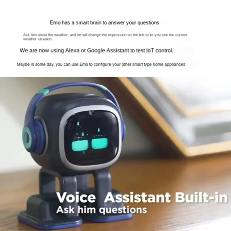 AI EMO Smart Companion Robot Toy with Voice Recognition for Emotional Communication Electronic Pet for Kids And Adults New