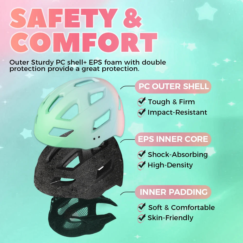 Kids Helmet for Children Bicycle Safety Cycling Boys Girls Outdoor Sports Protection Cap MTB Balance Bike Roller Skating Helmets