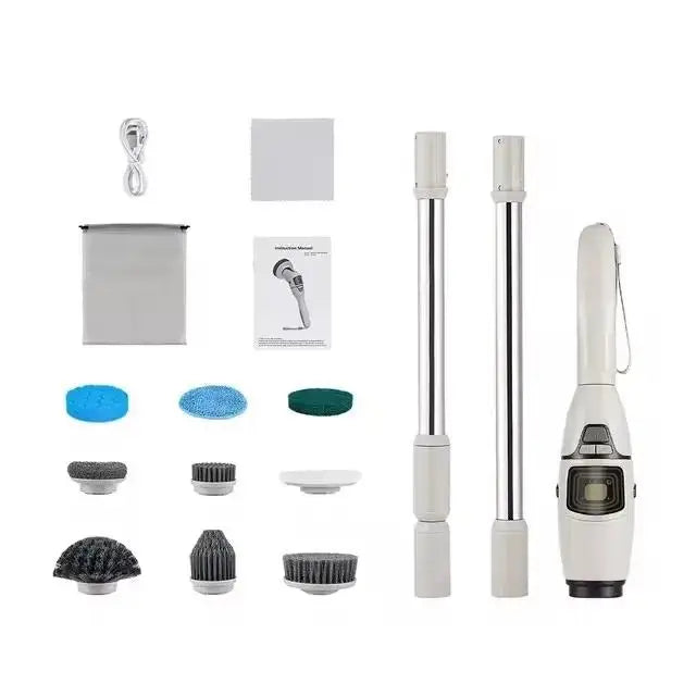 10-in-1 Electric Cleaning Brush Household Cleaning Brush Multifunctional Bathroom Cleaning Toilet Cleaning With LED Screen