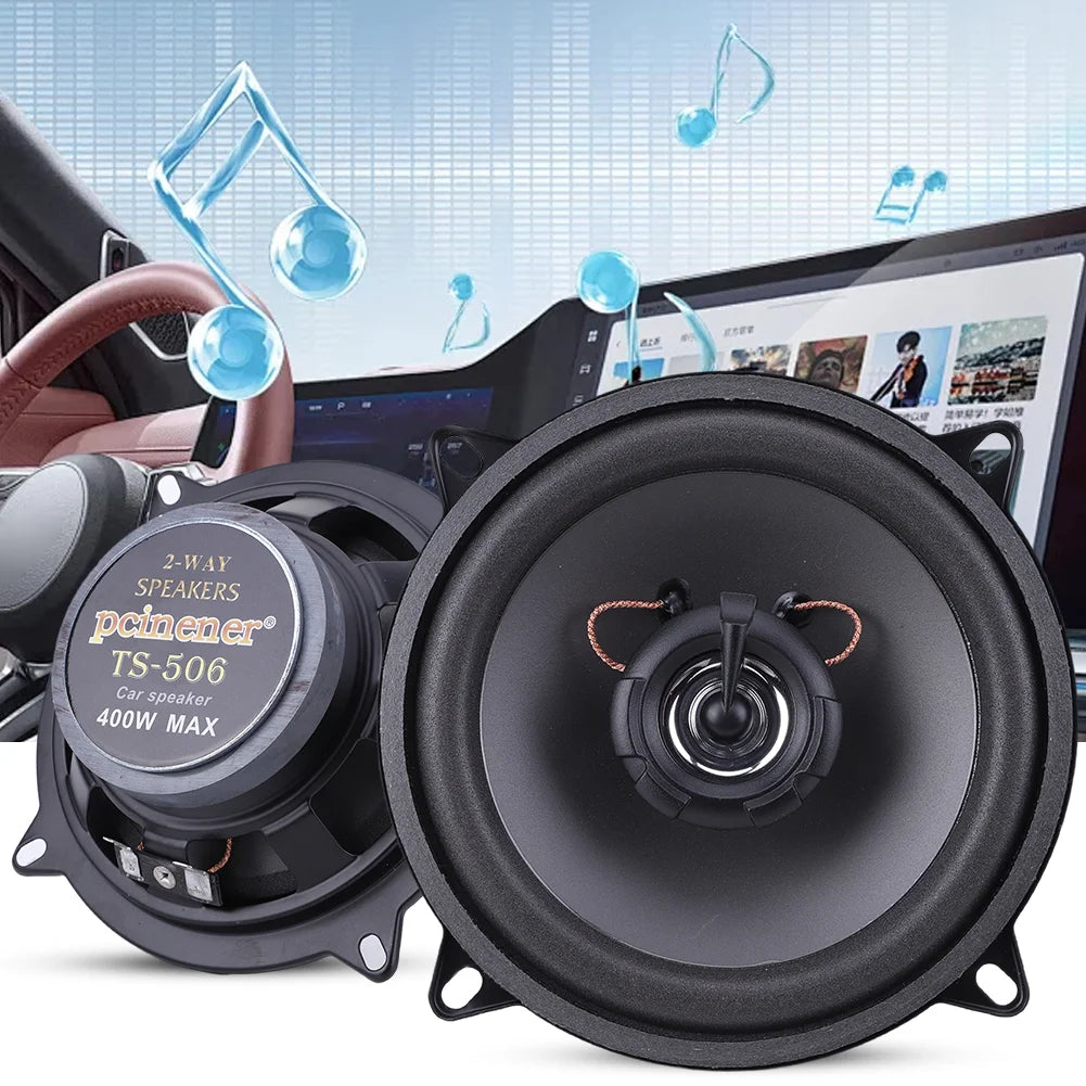 4/5/6.5 Inch HiFi Coaxial Subwoofer Car Automobile Audio HiFi Music Full Frequency Car Stereo Speaker 300W 400W 500W Car Speaker