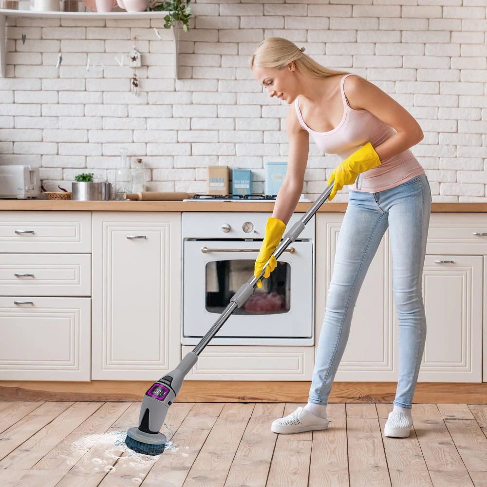 10-in-1 Electric Cleaning Brush Household Cleaning Brush Multifunctional Bathroom Cleaning Toilet Cleaning With LED Screen