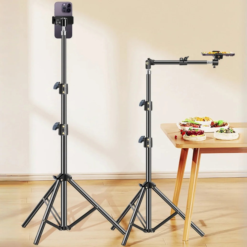 Universal Lazy Long Arm Stand 360° Rotating Phone Holder Adjustable Installation Bed & Desk Mount Photography Accessories