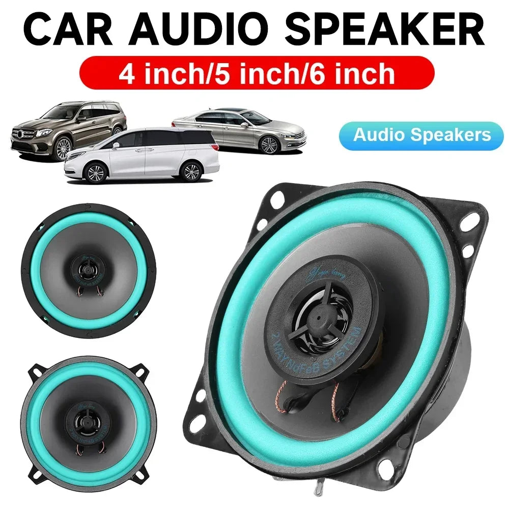 4/5/6 Inch Car HiFi Coaxial Speaker 100W/160W Universal Automotive Audio Music Stereo Subwoofer Full Range Speakers