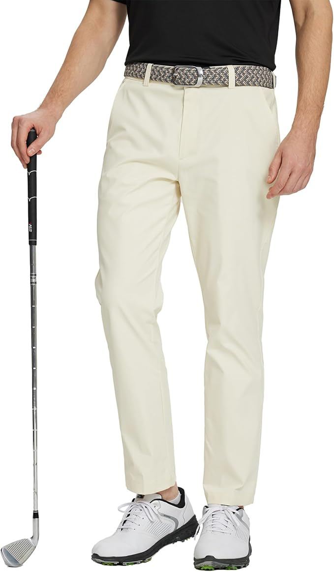 MAELREG Mens Golf Pants 5 Pockets Water-Resistant GP001