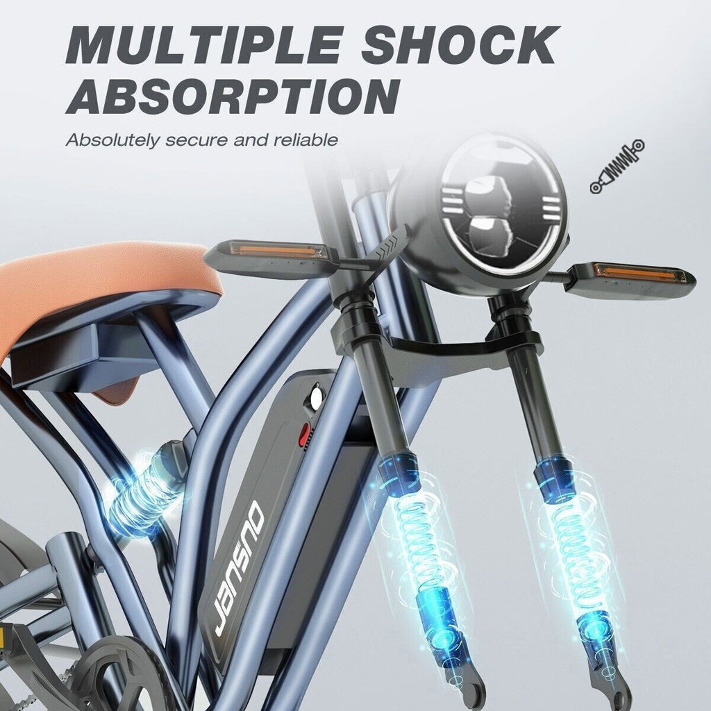 20" Electric Bike 750W 48V Removable Battery 14Ah Motorcycle Fat Tire E-bike US