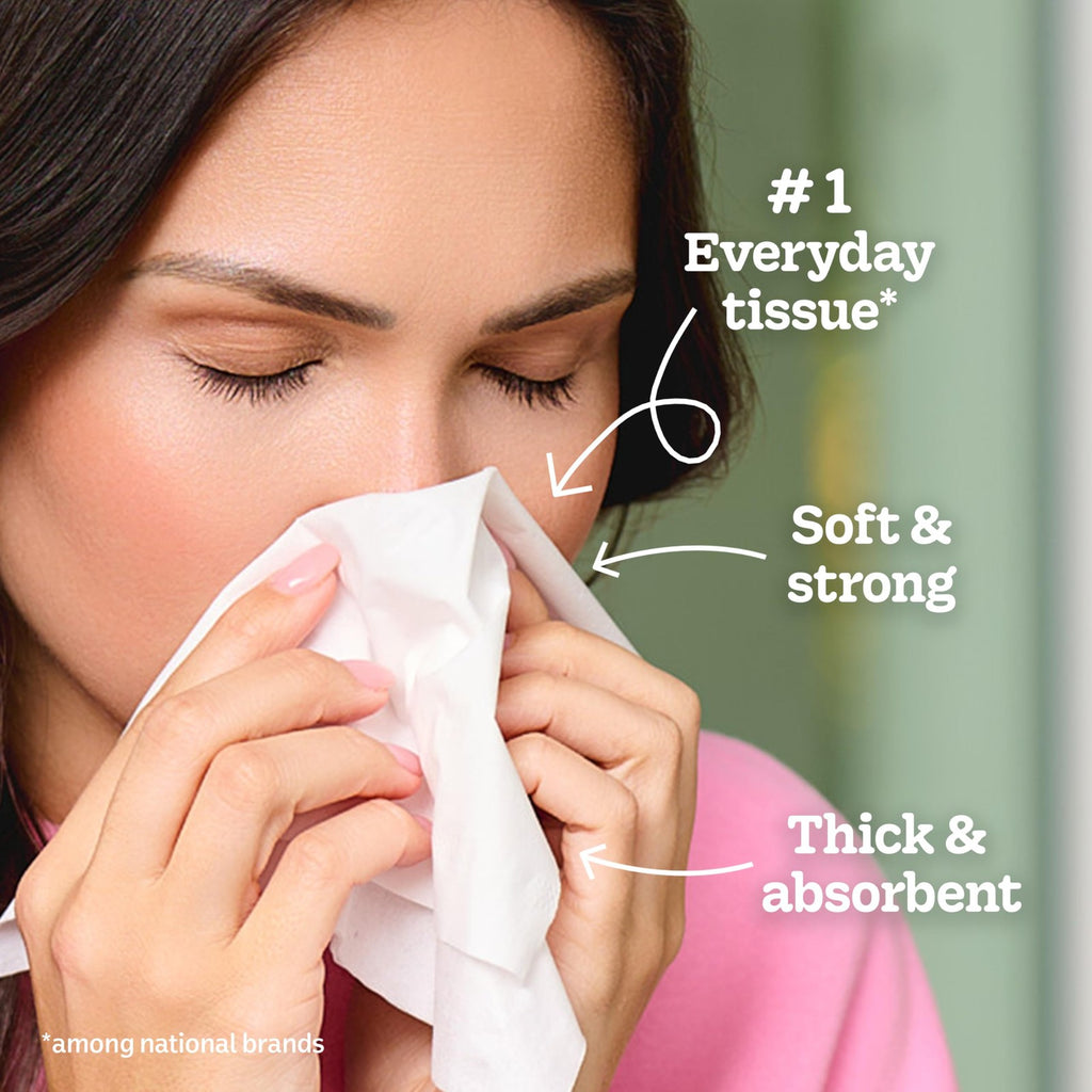 Kleenex Trusted Care Facial Tissues, 4 Cube Boxes, 70 Tissues per Box, 2-Ply ...