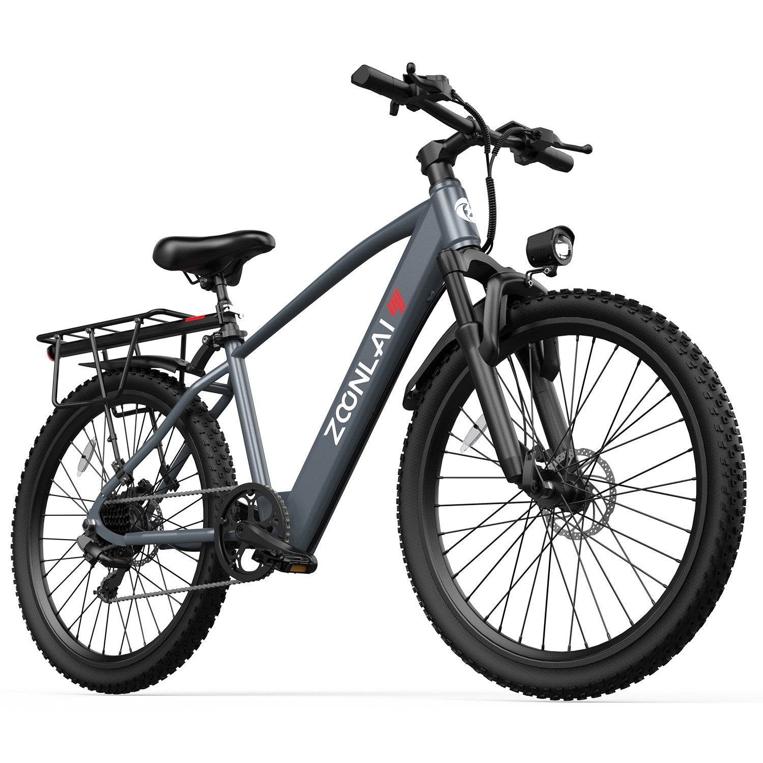 26in Electric Bike for Adult 500W 22MPH 40 Miles 7 Speed City Commuting E-bike