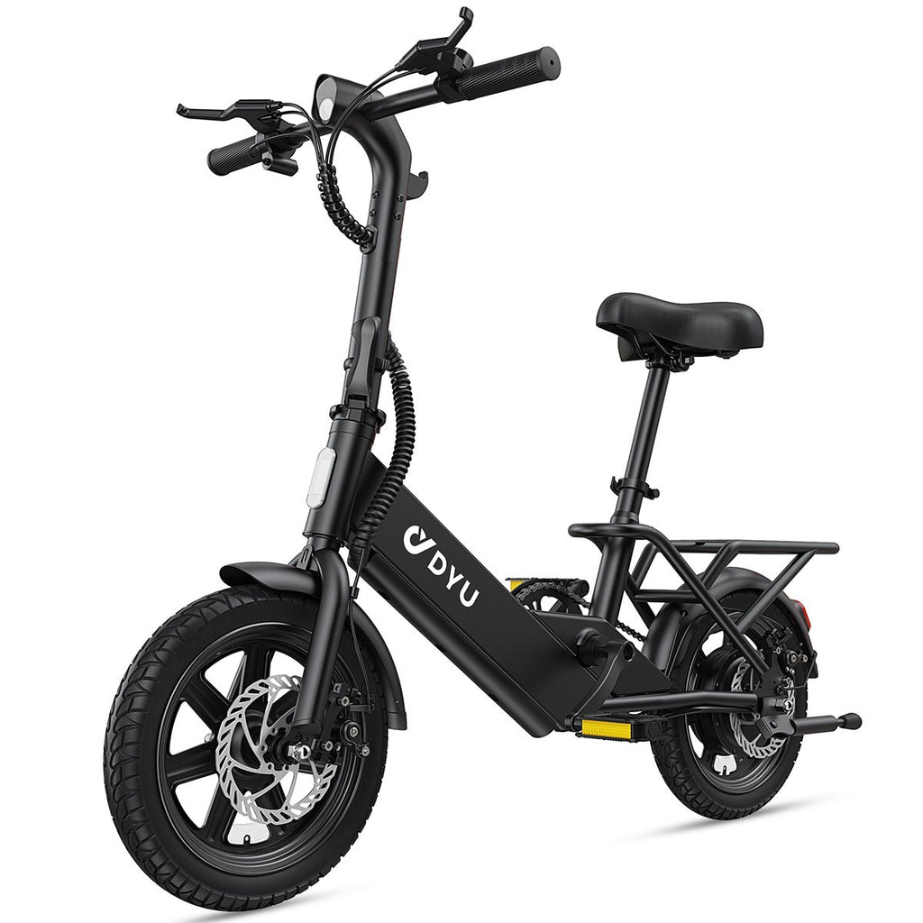 DYU 14" Folding Electric Bike for Adults Teens, 350W 36V/7.8AH, Commuter City🔥