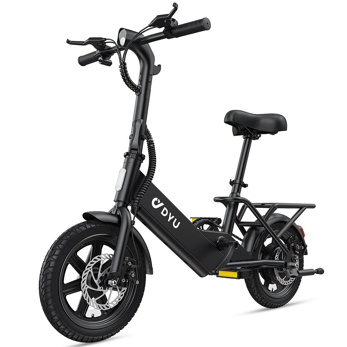 DYU 14" Folding Electric Bike for Adults Teens, 350W 36V/7.8AH, Commuter City🔥