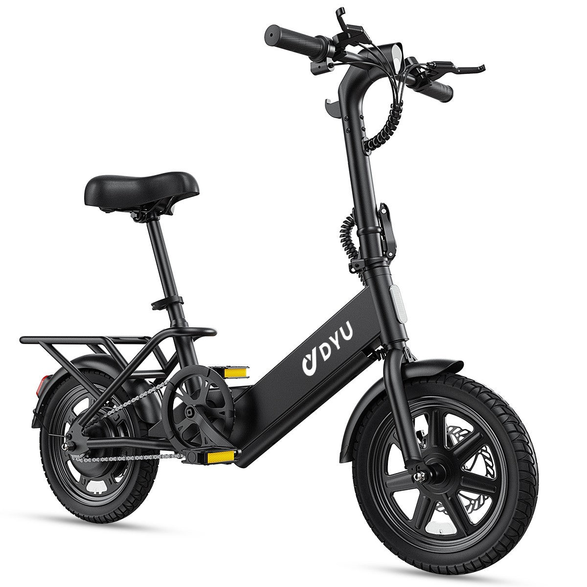 DYU 14" Folding Electric Bike for Adults Teens, 350W 36V/7.8AH, Commuter City🔥