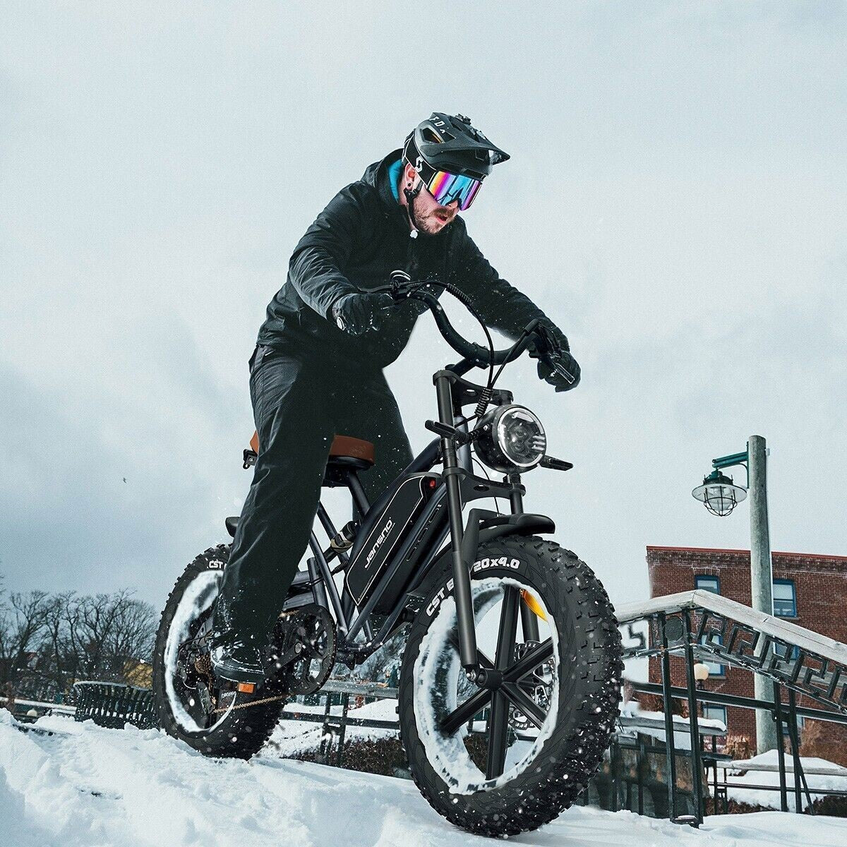 20" Electric Bike 750W 48V Removable Battery 14Ah Motorcycle Fat Tire E-bike US